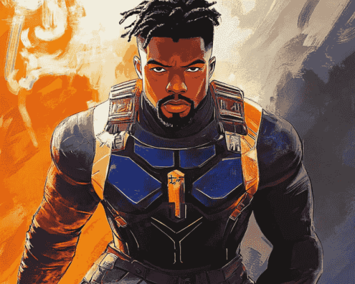 Erik Killmonger Animation Diamond Painting