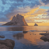 Es Vedra Sunset Seascape Diamond Painting