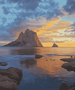 Es Vedra Sunset Seascape Diamond Painting