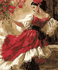 Espanol Vintage Women Diamond Painting