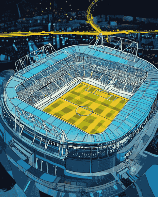 Etihad Stadium Art Diamond Painting