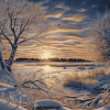 Evening Ice Landscape Diamond Painting