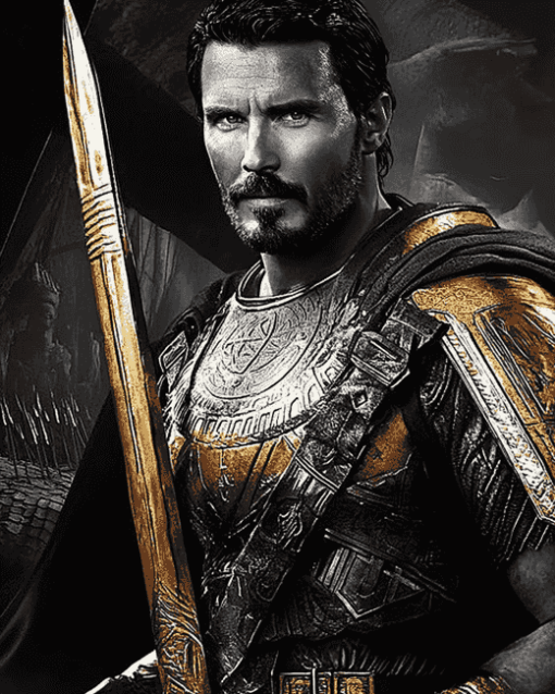 Exodus Gods And Kings Black and White Diamond Painting