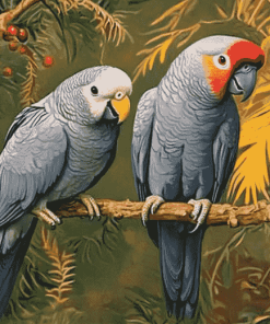 Exotic African Parrot Diamond Painting