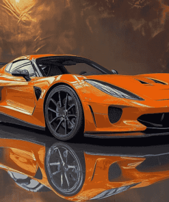 Exotic Orange Car Diamond Painting