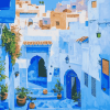 Explore Chefchaouen Cityscape Diamond Painting