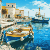 Explore Halki Island Landscapes Diamond Painting