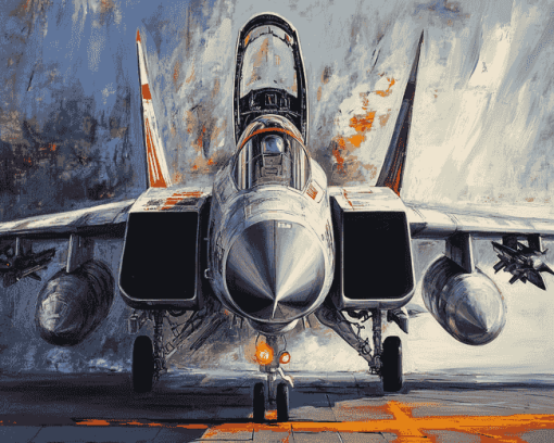 F14 Jet Engines Diamond Painting