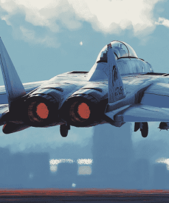 F14 Tomcat Jet Engines Diamond Painting