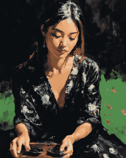 Fabian Perez Asian Woman Diamond Painting