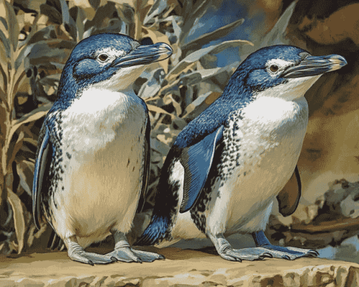 Fairy Penguin Birds of Australia Diamond Painting