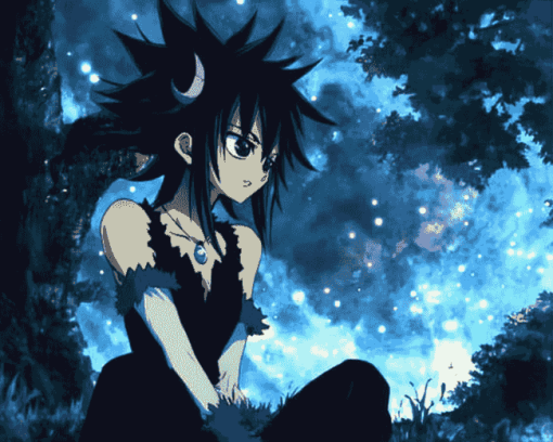 Fairy Tail Midnight Anime Fantasy Diamond Painting