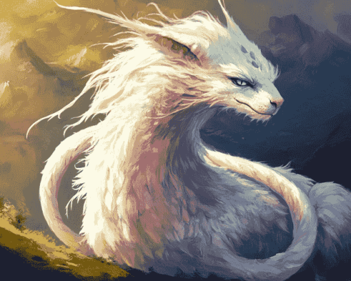 Falkor Fantasy Dragons Diamond Painting