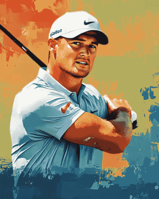 Famous Golfer Bryson Dechambeau Diamond Painting