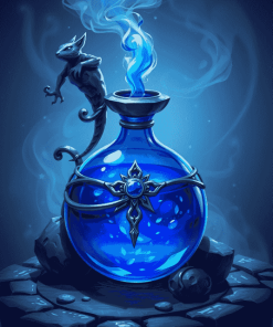 Fantasy Blue Potion Diamond Painting