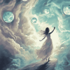 Fantasy Clouds Girl Diamond Painting