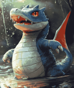 Fantasy Croconaw Pokemon Diamond Painting