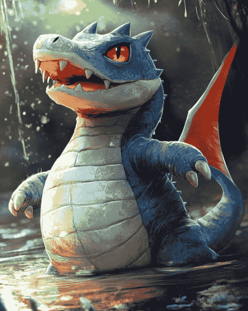 Fantasy Croconaw Pokemon Diamond Painting