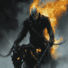 Fantasy Ghost Rider Diamond Painting