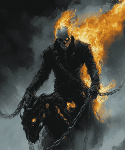 Fantasy Ghost Rider Diamond Painting