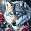 Fantasy Grey Wolf Diamond Painting