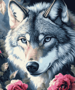 Fantasy Grey Wolf Diamond Painting