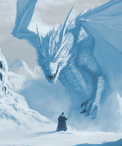 Fantasy Ice Dragon Diamond Painting