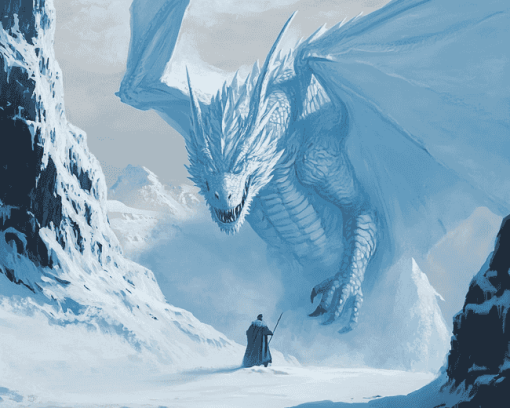 Fantasy Ice Dragon Diamond Painting