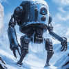 Fantasy Ice Robot Animation Diamond Painting