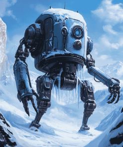 Fantasy Ice Robot Animation Diamond Painting