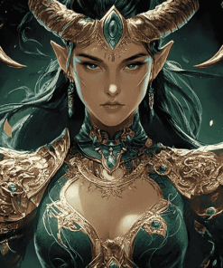 Fantasy Nature Queen Warrior Diamond Painting