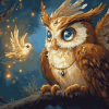 Fantasy Owl Bird Diamond Painting