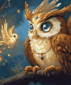 Fantasy Owl Bird Diamond Painting