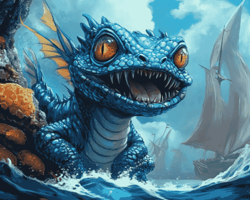 Fantasy Sea Monsters Diamond Painting