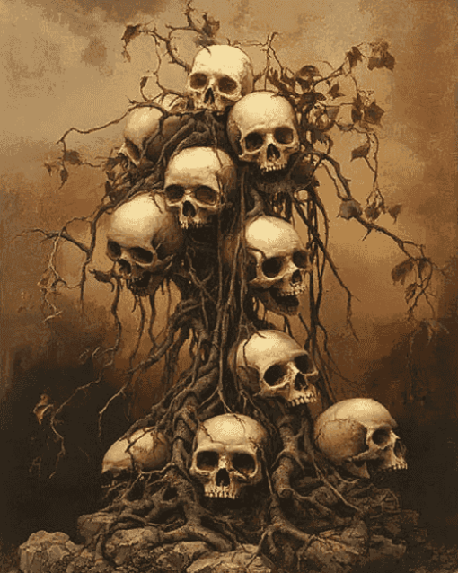 Fantasy Skull Tree Diamond Painting