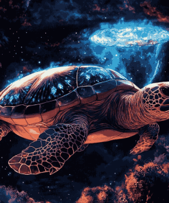 Fantasy Space Turtles Diamond Painting