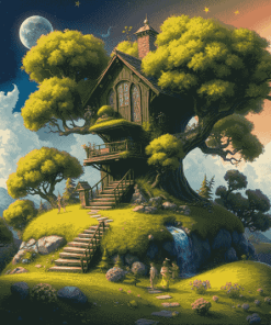 Fantasy Treehouse Diamond Painting