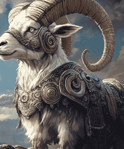 Fantasy Warrior Goat Diamond Painting