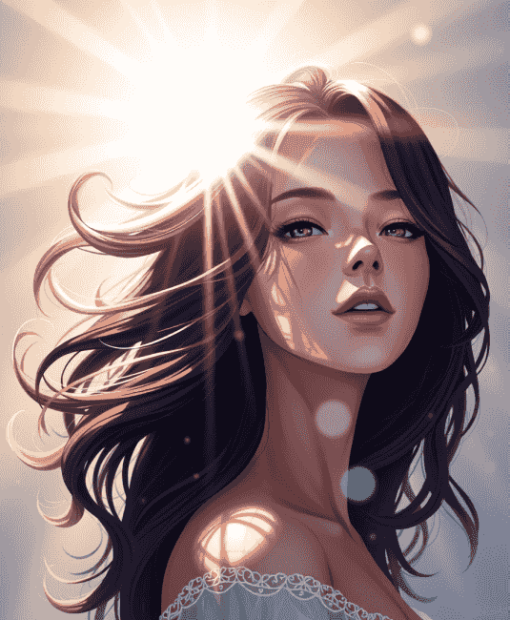 Fantasy Woman in Sunlight Diamond Painting