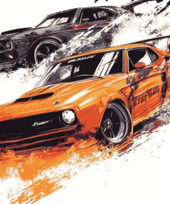 Fast and Furious Movie Cars Diamond Painting