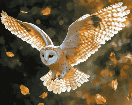 Female Owl Diamond Painting