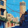 Festive Beirut Skyline Diamond Painting