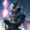 Final Fantasy XIV Character Diamond Painting