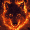 Fire Wolf Diamond Painting