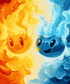 Fire and Ice Animation Diamond Painting