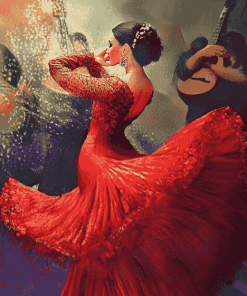 Flamenco Dance Passion Diamond Painting