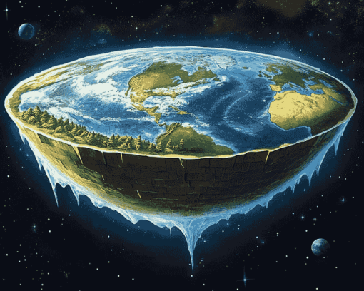 Flat Earth Space Art Diamond Painting