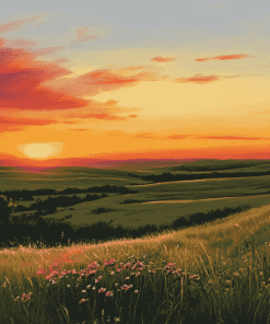 Flint Hills Sunset Diamond Painting