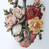 Floral Anatomy Rose Diamond Painting