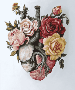 Floral Anatomy Rose Diamond Painting